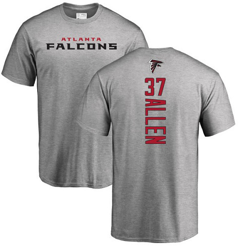 Atlanta Falcons Men Ash Ricardo Allen Backer NFL Football #37 T Shirt